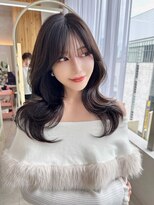 アフロートリノ(AFLOAT Leino)&nbsp;似合わせ顔まわりカット　レイヤーカット　くびれヘア　韓国ヘア