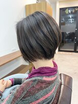 ランプ(Lamp)&nbsp;【白髪染め可】ボブショート ビフォアー＆アフター/白髪ぼかし