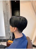 ダウンパーマ 刈り上げ マッシュ メンズカジュアル