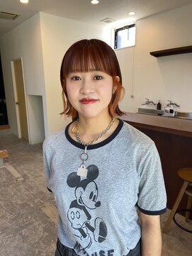 ムード カナザワ(mood kanazawa) 20代/30代/オレンジカラー/インナーカラー