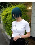 ターコイズボブヘア