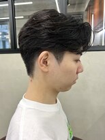 ニコ トウキョウ 渋谷(nico TOKYO)&nbsp;メンズカット/センターパート/ニュアンスパーマ/アップバング