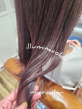 ヘアーリビングリコ 新潟笹口店(hair living Liko) インナー、イルミナカラーで作るすけ感ありのカシスピンク!