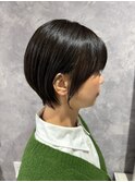 大人可愛いショートボブ/丸みショート