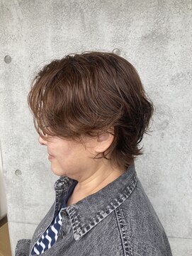 アンツ サザンリゾート 茅ヶ崎店(ANT'S Southern Resort) ホワイトグレージュ/デジタルパーマ/チェリーブラウン/癖毛