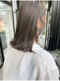 福岡天神/20代30代/カットカラー/前髪カット/オリーブ/顔周り