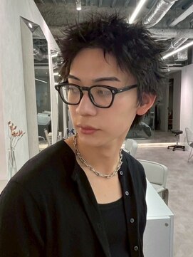 ベイルーム(BAYROOM by HONEY omotesando) ナードスパイキーショート/ピンパーマ/黒髪/ブルーブラック3