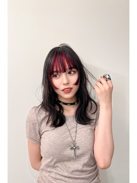 トップシェイプ(TOP SHAPE) ベビーピンク/ウルフヘア/フレンチカジュアル/フェイスレイヤー