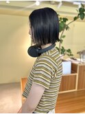 20代30代40代 タッセルボブ/黒髪/ナチュラル暗めカラー