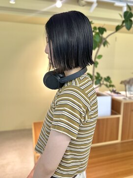 ロジェ(loje) 20代30代40代 タッセルボブ/黒髪/ナチュラル暗めカラー