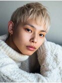 フェザーショート/刈り上げショート/ニュアンスデザイン/メンズ