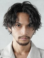 フィフス(fifth) センターパート縦落ち波巻きツイストスパイラルパーマfifth30代