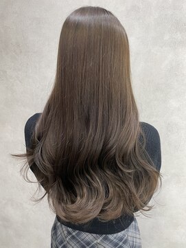 ルノン(LUNON) 黒髪クラゲヘアーオリーブグレー小顔ココアベージュ