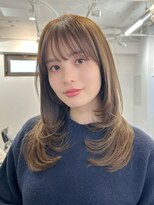 フォト イケブクロ(foto IKEBUKURO)&nbsp;レイヤーカット/くびれミディアムレイヤー/顔周りカット/池袋