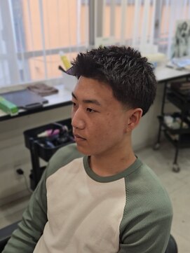 ラピス 名古屋駅前店(Lapis) スパイキーショート×テーパーフェード/短髪/スキンフェード