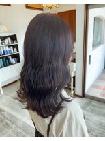 セットアップ 岡山北長瀬店(SET-UP)&nbsp;透明感 ラベンダー グレージュ イルミナ ハイライト 艶髪