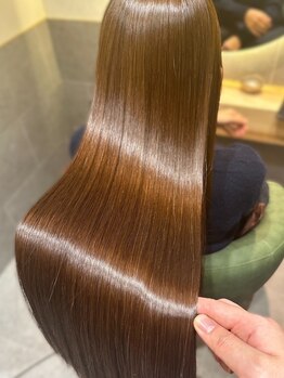 ジゼル 博多筑紫口店(GiseL)の写真/最高級の髪質改善TR◆柔らかさと艶に特化したカシミヤトリートメントでダメージを高補修◎