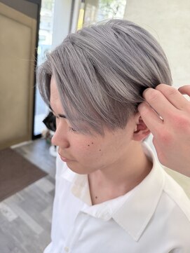 オールバイオー(Owl by oOo) シルバー×メンズセンターパート