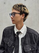 ラパンセヴェールメンズ 栄(LA PENSEE VERT MEN'S)&nbsp;デザインカラー×スパイキーショート