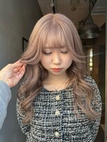 ジーナ 赤羽(XENA)&nbsp;ミルクティーブロンド/ワンホンレイヤー/顔型別ヘアスタイル特集
