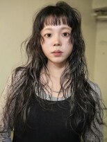 ノラ シブヤ(NORA)&nbsp;小顔ミディアムパーマミディアムデジタルパーマボブパーマ前髪