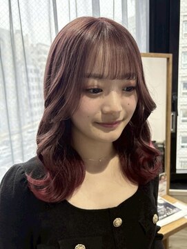 リー 梅田(Lee) eri/ブリーチ1～2回/エンドカラー/ピンクベージュ/グレージュ