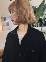 ウィットサークル(wit circle)&nbsp;デザインカラー　ベージュ　ローライト　ボブ