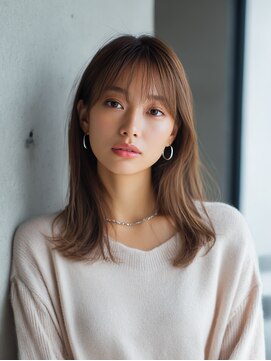 ロッソ 大橋店(Rosso) 透け前髪の柔らかセミロング【大橋】