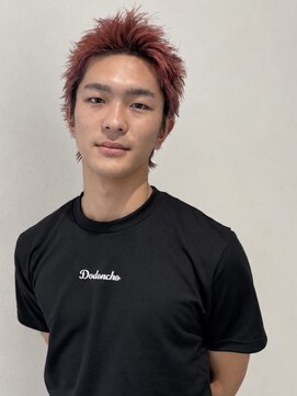 サロウィン 名古屋(SALOWIN) 赤髪スパイキーショート