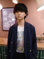 ピュー(Piu-)&nbsp;【無造作パーマ/阿部達哉】マッシュウルフ/メンズウルフ