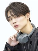 ナチュラルセンターパート毛流れニュアンスパーマ
