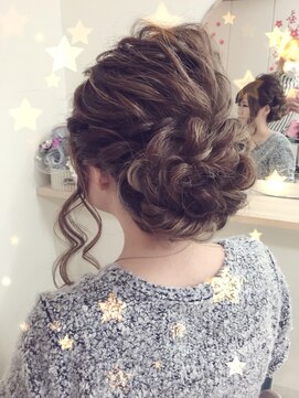 ヘアーセットサロン ピンキー(Hairset Salon Pinky) Pinky☆アンニュイシニヨン