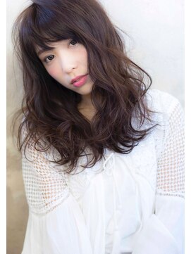 ヘアデザイン ソラ(Sola) 透明感アッシュブラウン暗めカラー×ニュアンスパーマレイヤー