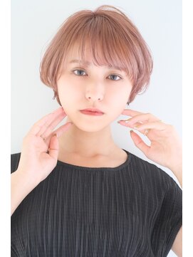 ラミ(L'ami) ☆ 似合わせカット × ピンクグレージュ ☆ひし形シルエット ♪