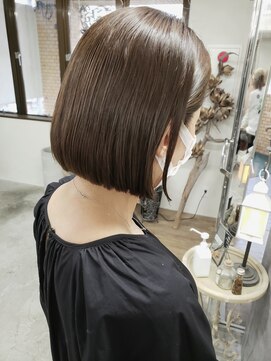 ニコ(nico...) 乾かすだけでまとまるボブ×ピスタチオカラー☆