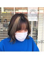 ヘアーサロンデフォーエバー(hairsalon de Forever) 【伸ばしかけボブ●ネオフェイスフレーミング×インナーカラー】
