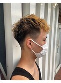 スキンフェードツイストスパイラル波巻きパーマ/髪質改善