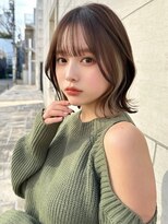 レイリー 原宿 表参道(Rayreee)&nbsp;大人かわいい インナーカラーボブ くびれボブ 原宿/表参道