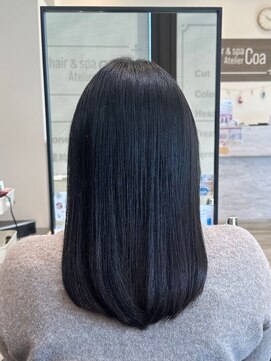 アトリエコア(Atelier Coa) 髪質改善トリートメントミルクティーベージュカラーくびれヘア