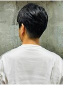 ビジネスヘア 黒髪 メンズショート スタイリング簡単 爽やか
