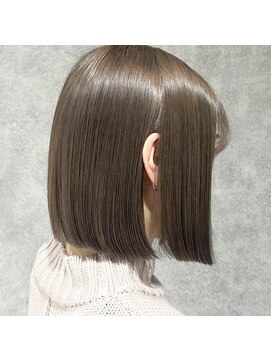 アンド バイ ヘアサロン(AND by hair salon) シアーベージュ×ボブ