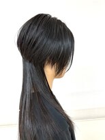 クオリス 上板橋店(QUALIS)&nbsp;大人女子　前下がりボブ×ウルフハイレイヤー小顔ストレートヘア