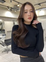 サイン 渋谷(SIGN) インナーカラーグレージュカラーブリーチなしラベンダー