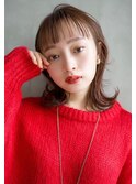 【GEEKS渋谷】キャラメルベージュ/20代30代/冬ヘア/オン眉/小顔