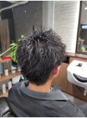 スパイキーショート×ソフトツイスト