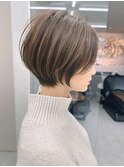 大人美人ショート/ショートカット/髪質改善/白髪ぼかし/30代40代
