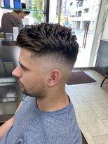 リレーションメンズヘアー(RELATION MEN'S HAIR)&nbsp;ツイストスパイラルパーマスペインカールダークアッシュマンバン