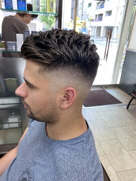リレーションメンズヘアー(RELATION MEN'S HAIR) ツイストスパイラルパーマスペインカールダークアッシュマンバン