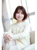 春にオススメのゆるふわボブ