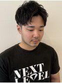メンズ アップバング ショート